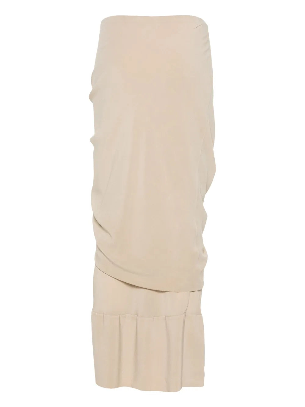 Crepe Layered Midi Skirt