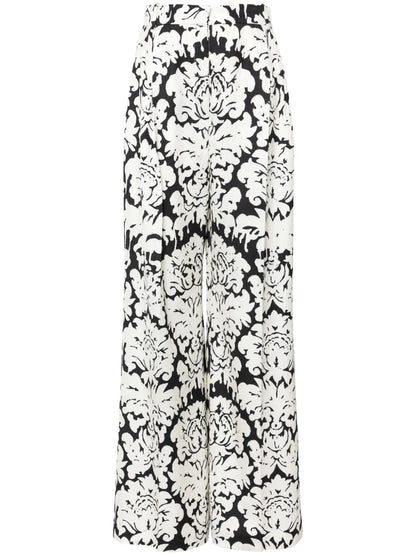 Damask-Print Trousers