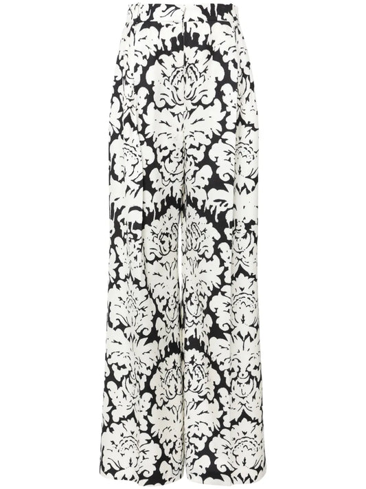Damask-Print Trousers