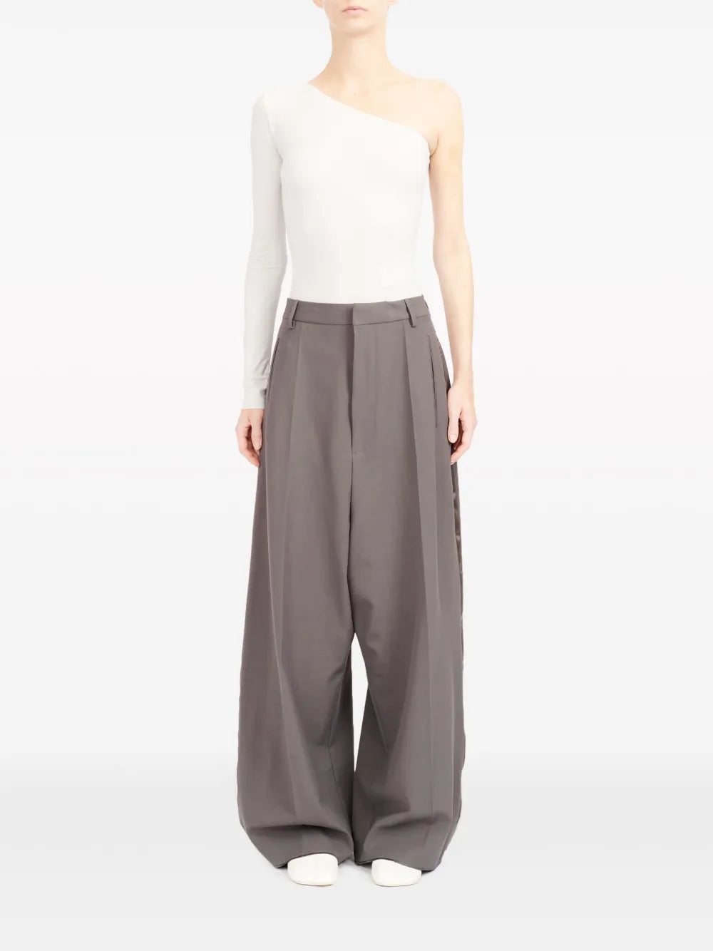 Wide-Leg Tailored Trousers