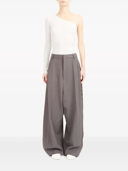 Wide-Leg Tailored Trousers