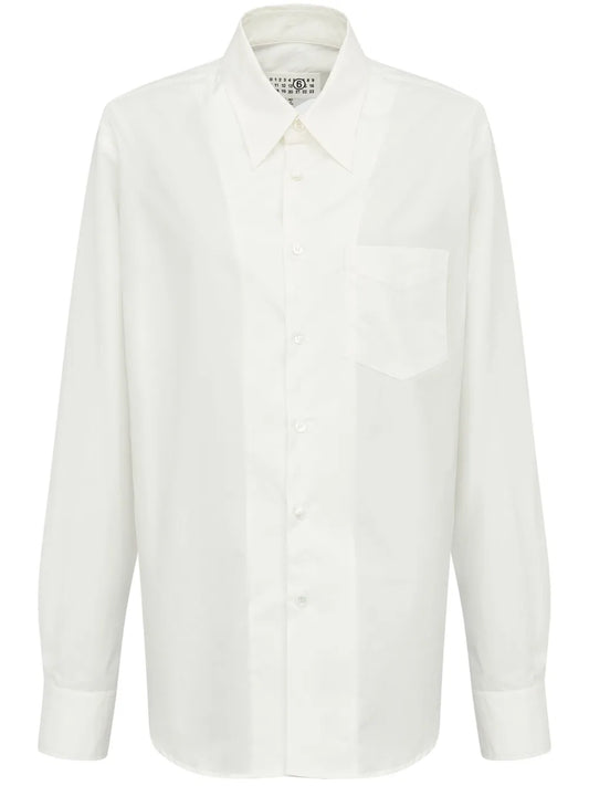 Slash-Detail Cotton Shirt