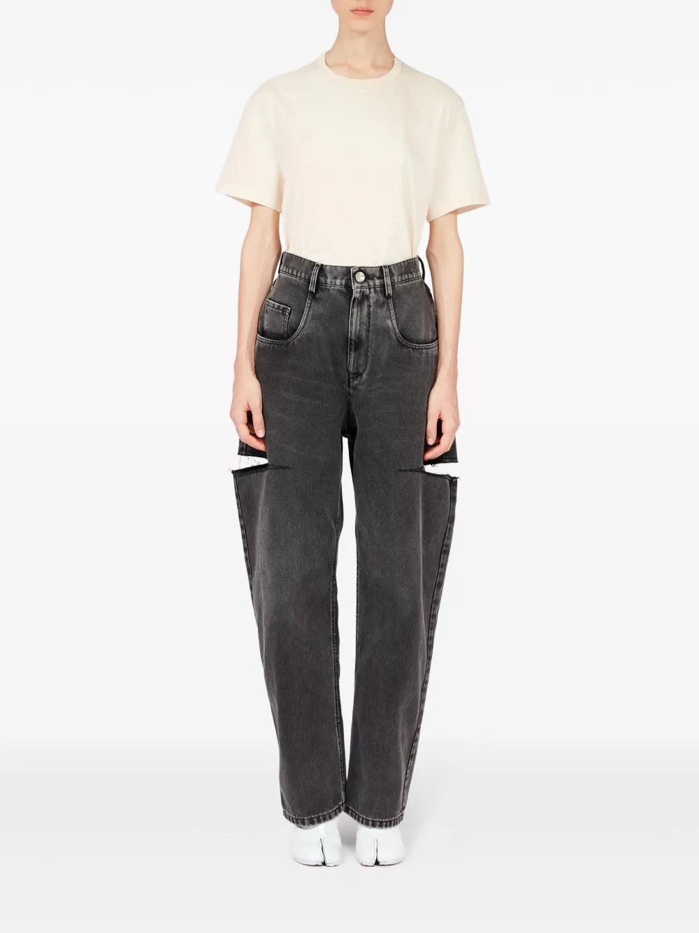 High-Rise Tapered Jeans