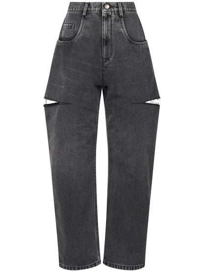 High-Rise Tapered Jeans