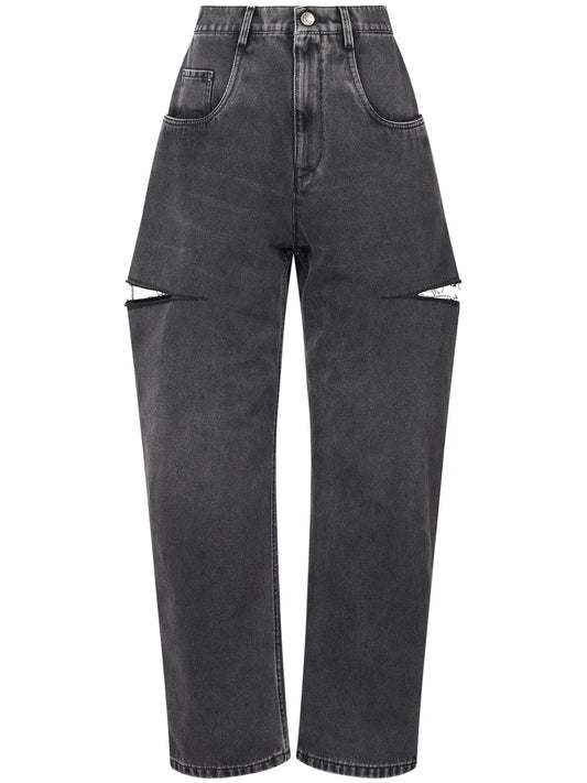 High-Rise Tapered Jeans