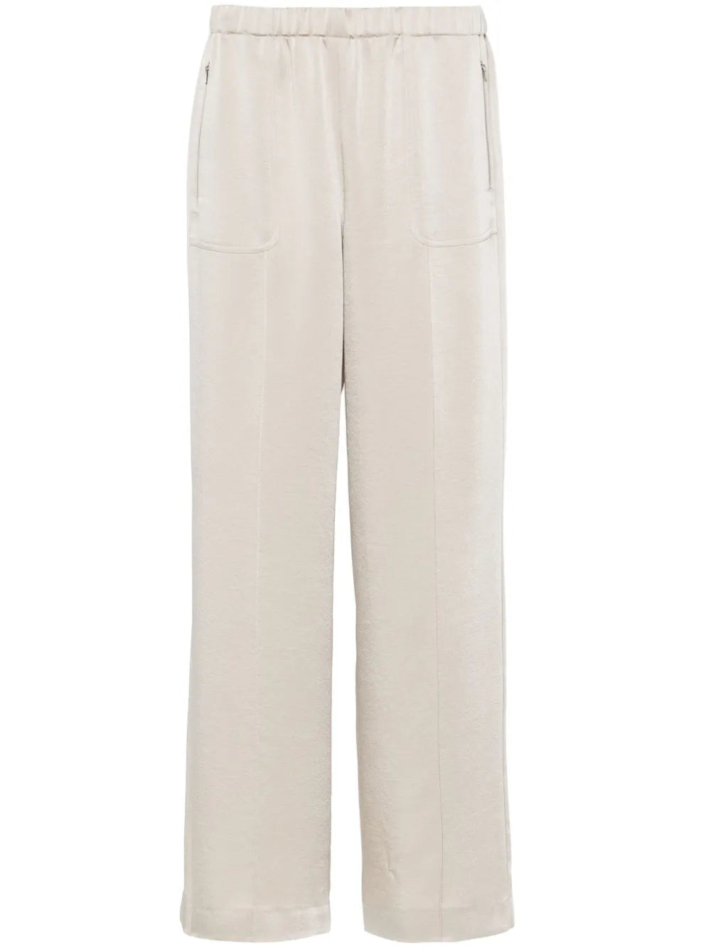 Satin Wide-Leg Trousers