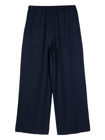 Pleated Wide-Leg Trousers