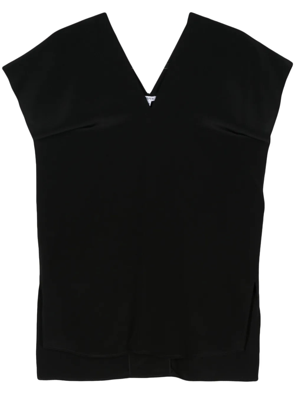 V-Neck Crepe Silk Blouse