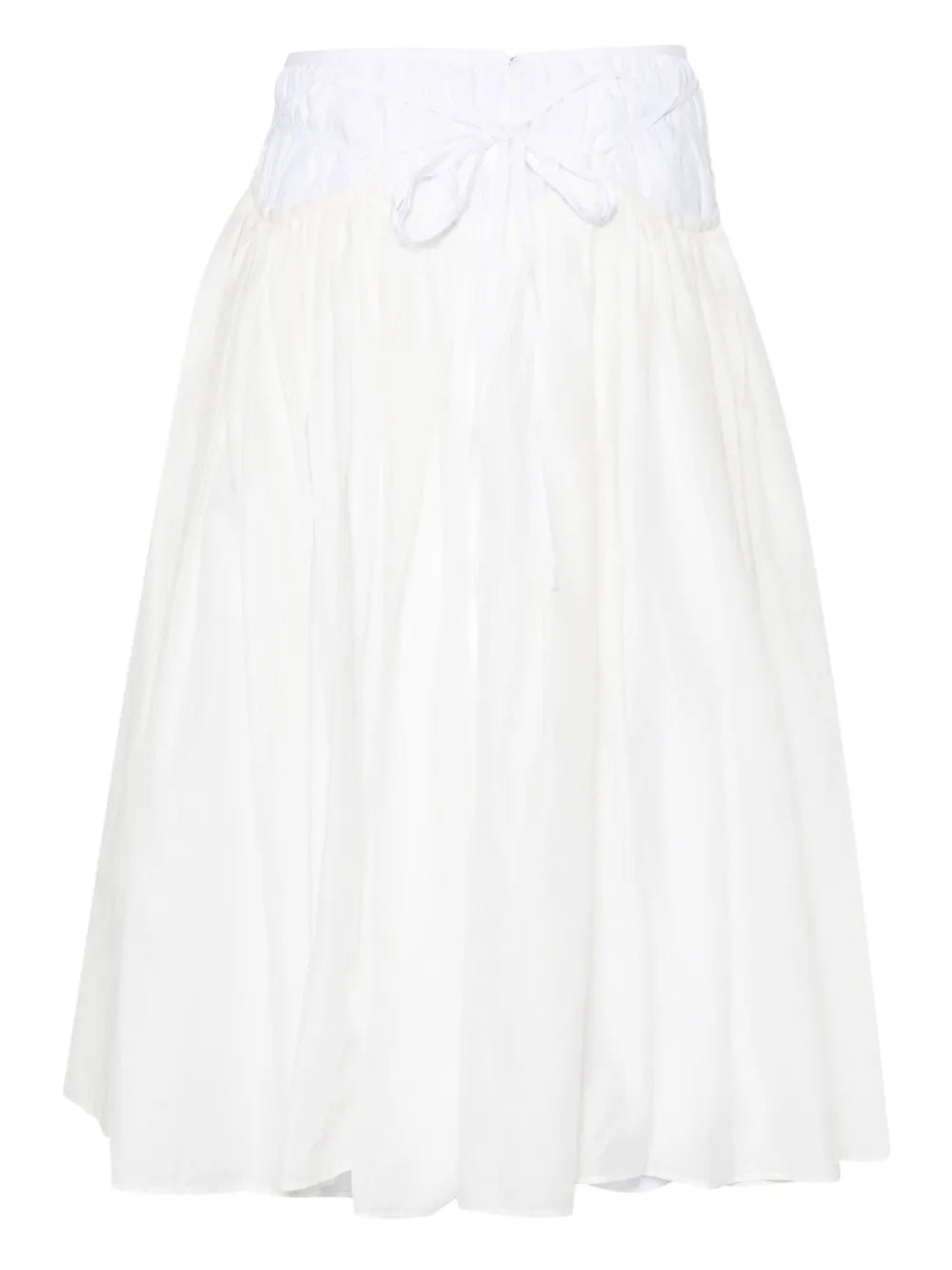 Layered Cotton Midi Skirt