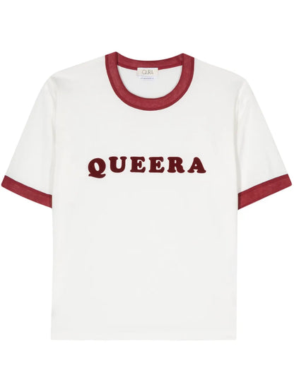 Flocked-Logo Cotton T-Shirt