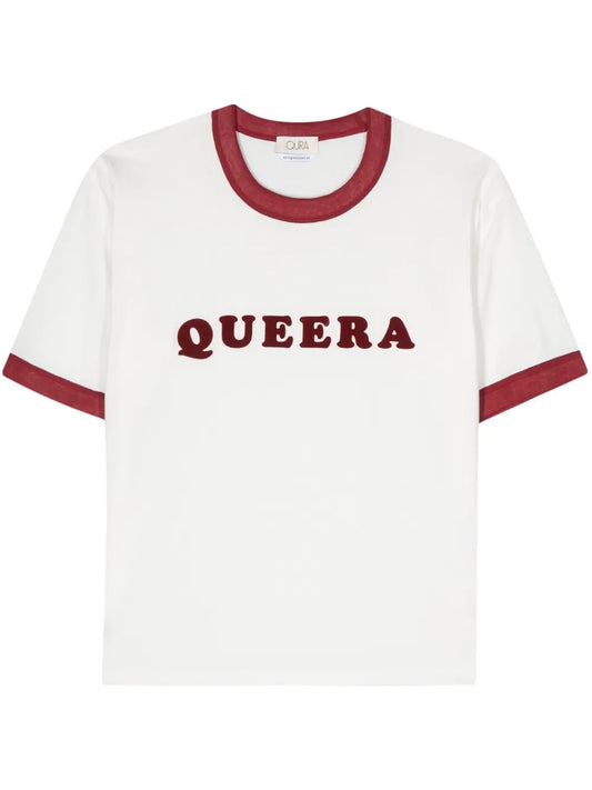 Flocked-Logo Cotton T-Shirt