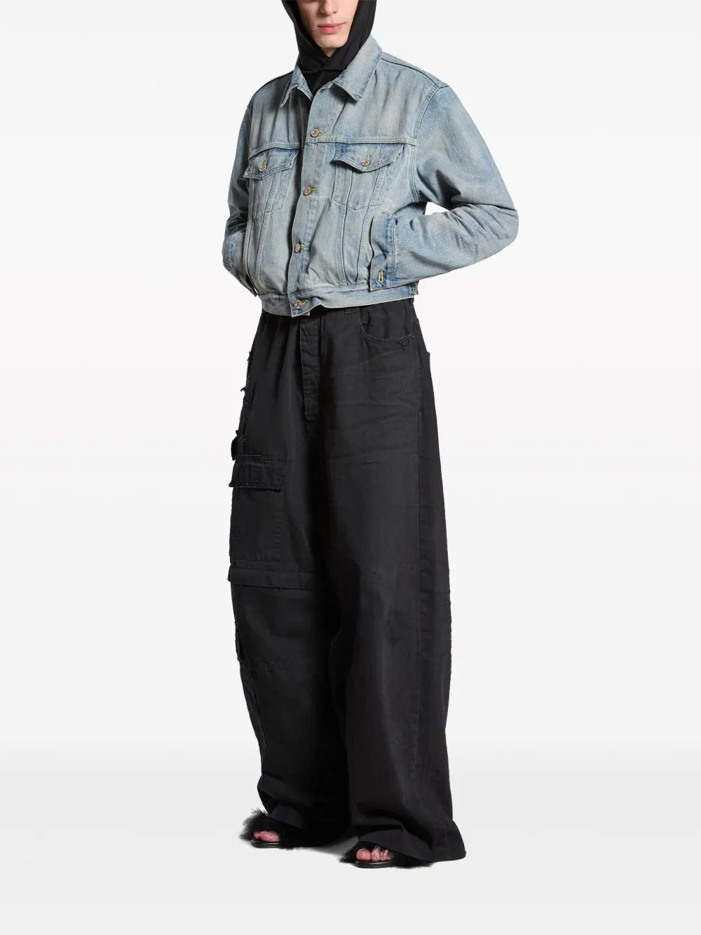 Logo-Print Denim Jacket