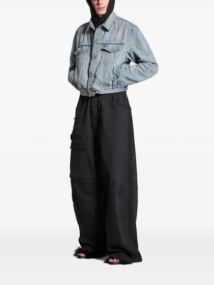 Logo-Print Denim Jacket