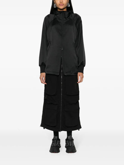 Textured Zipped Hoodie