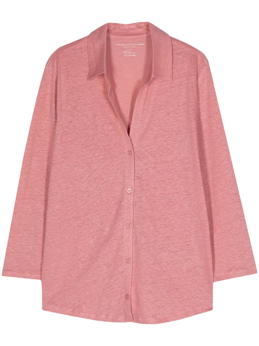 Linen-Blend Jersey Cardigan