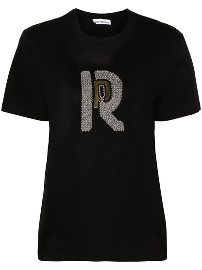 Bead-Embellished Cotton T-Shirt