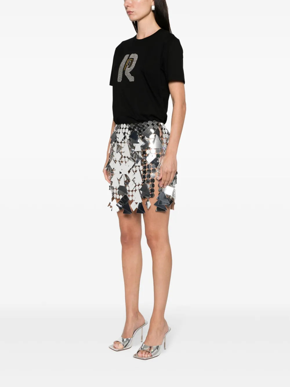 Bead-Embellished Cotton T-Shirt