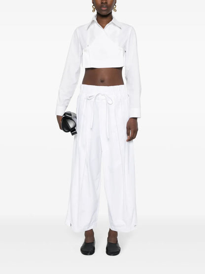 Pleated Palazzo Pants