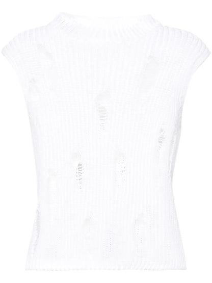 Distressed Cotton Vest