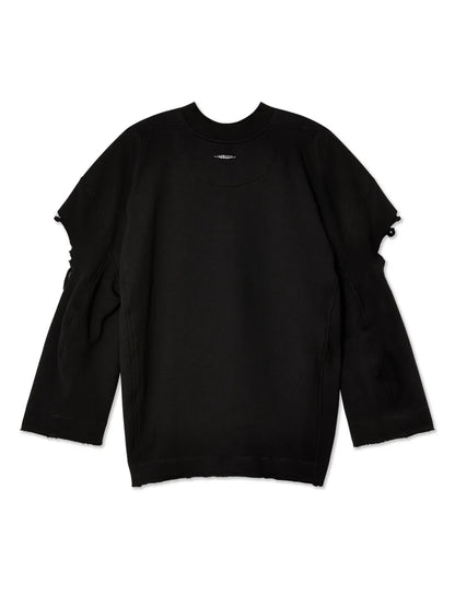 Distressed Cotton Sweatshirt