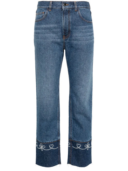 Masaya Mid-Rise Cropped Jeans