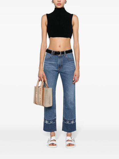 Masaya Mid-Rise Cropped Jeans