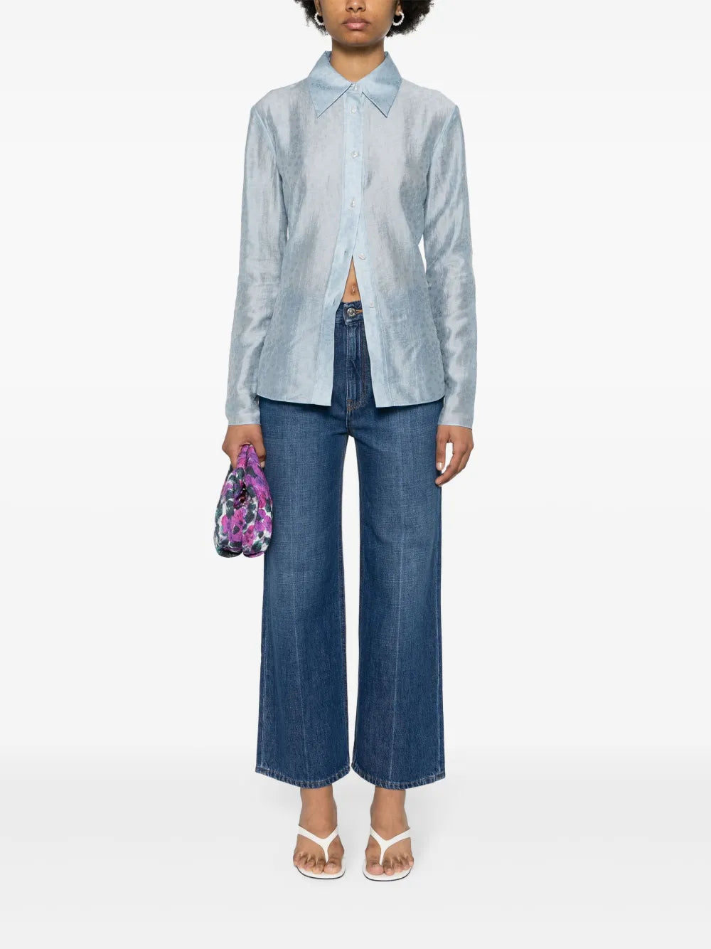 Straight-Leg Cropped Jeans