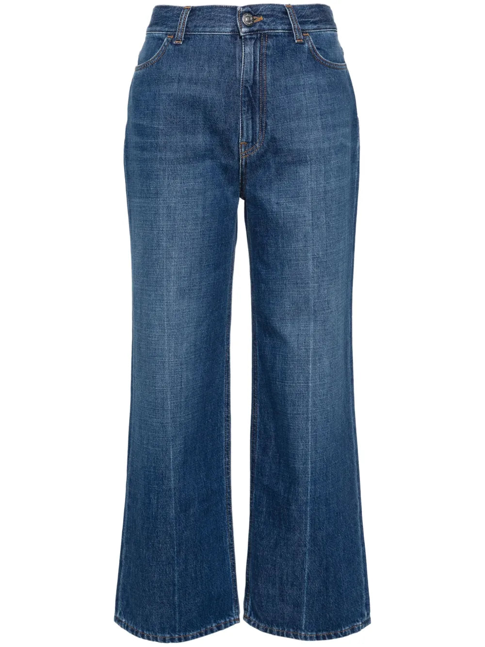 Straight-Leg Cropped Jeans