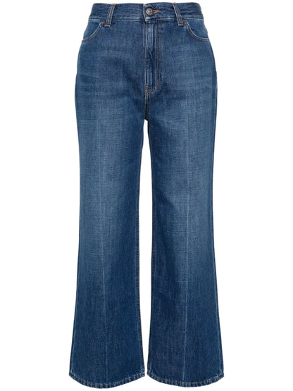Straight-Leg Cropped Jeans