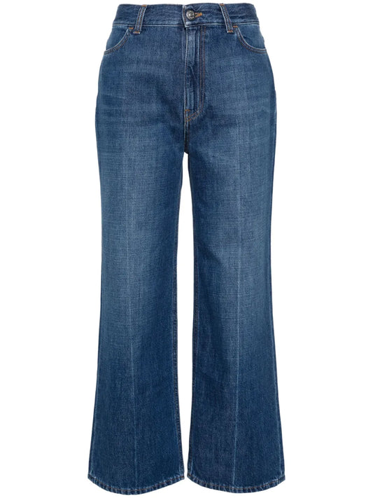 Straight-Leg Cropped Jeans