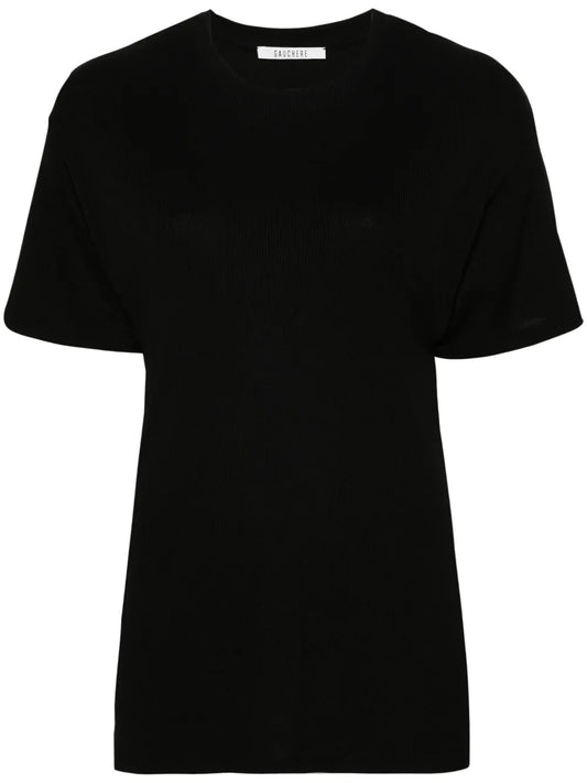 Fine-Ribbed T-Shirt