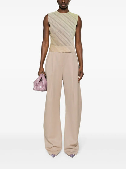 Pleated Tulle Tank Top