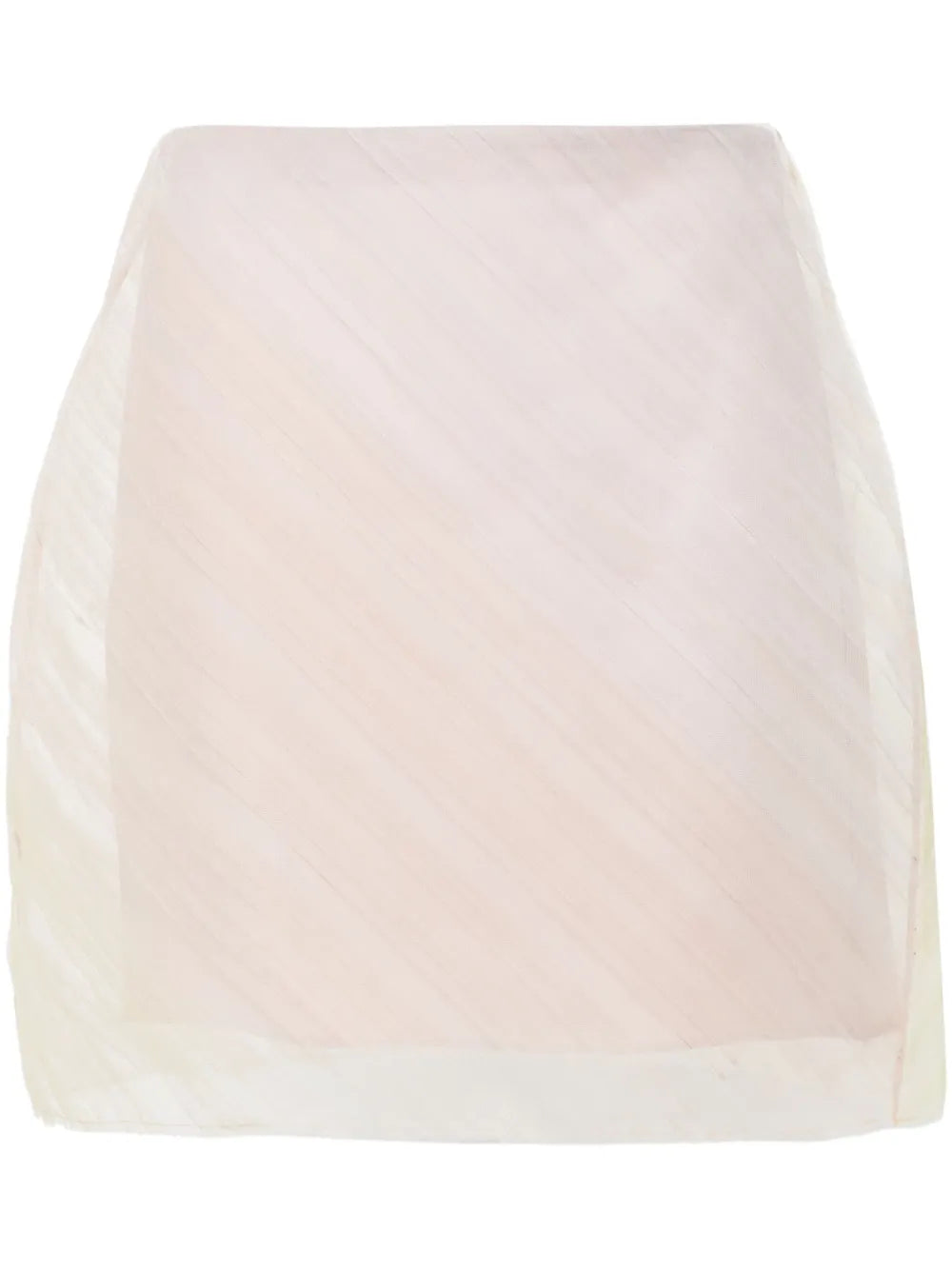 Tulle-Overlay Mini Skirt