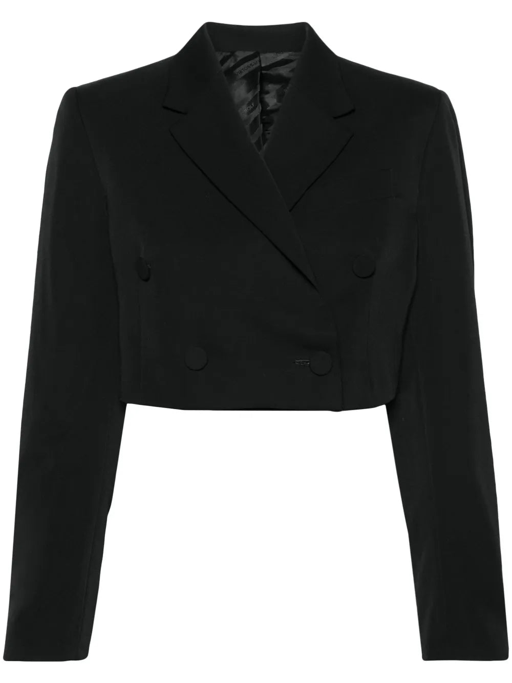 Double-Breasted Cropped Blazer