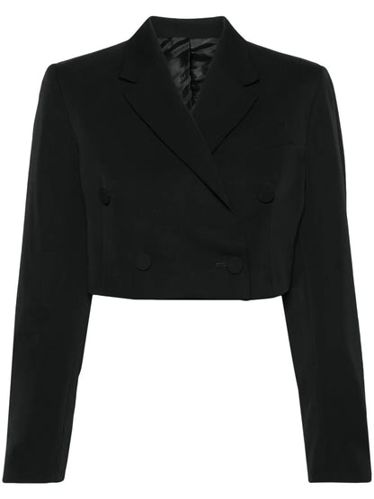 Double-Breasted Cropped Blazer