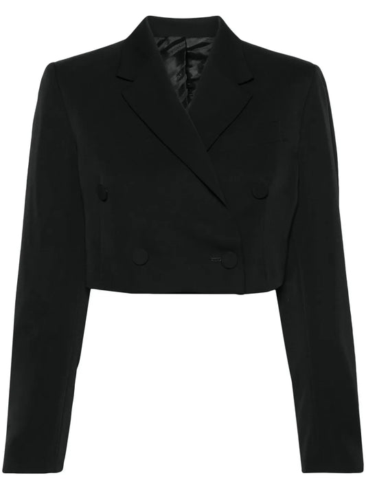 Double-Breasted Cropped Blazer