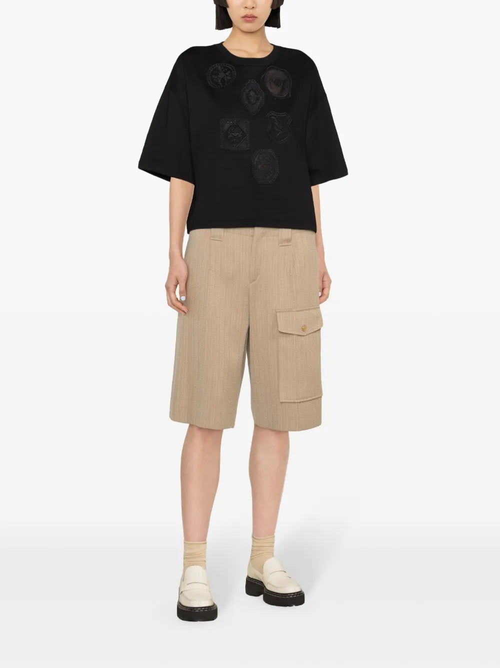 Patch-Embroidered Cotton T-Shirt