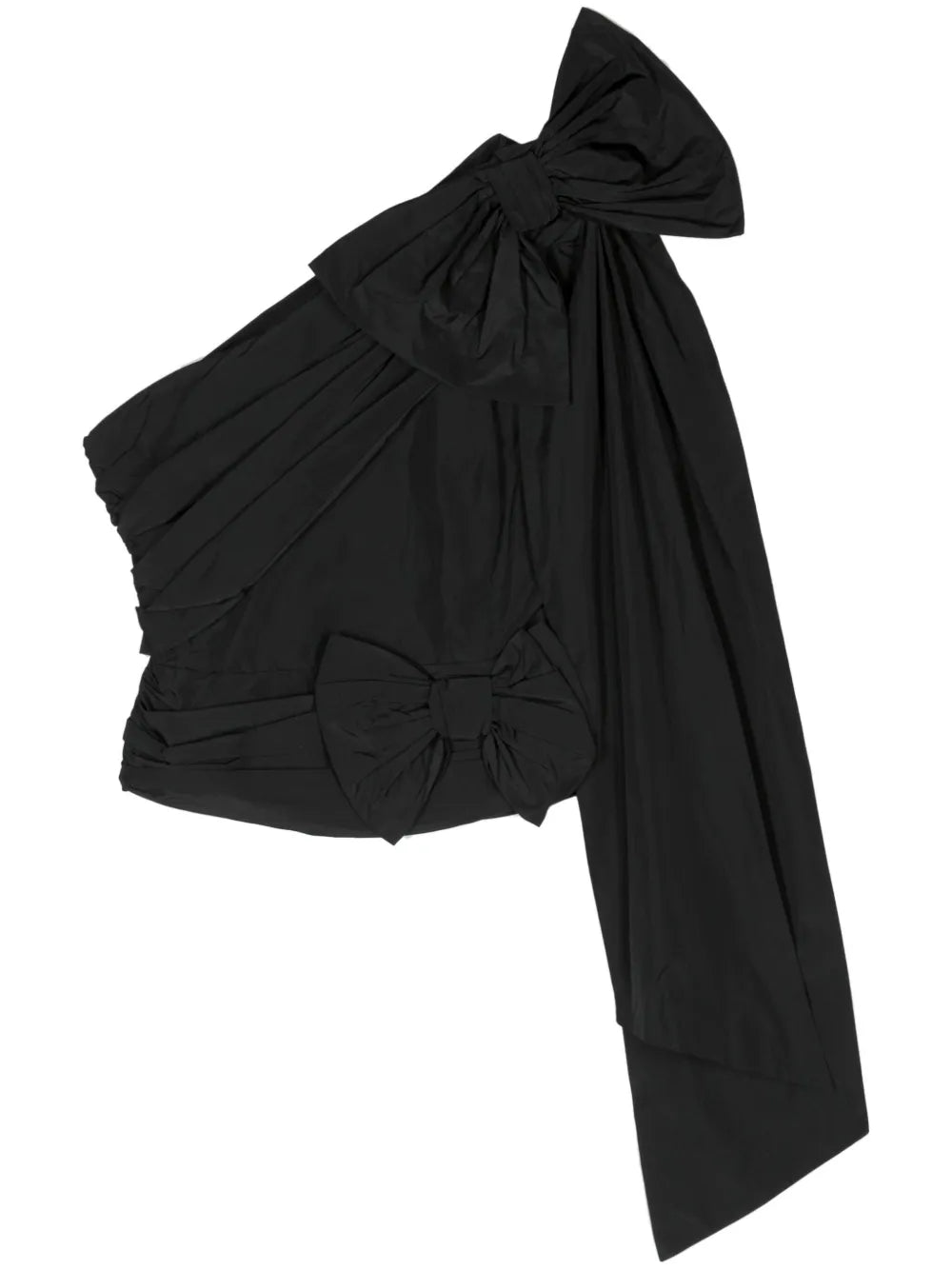 Bow-Detail One-Shoulder Blouse