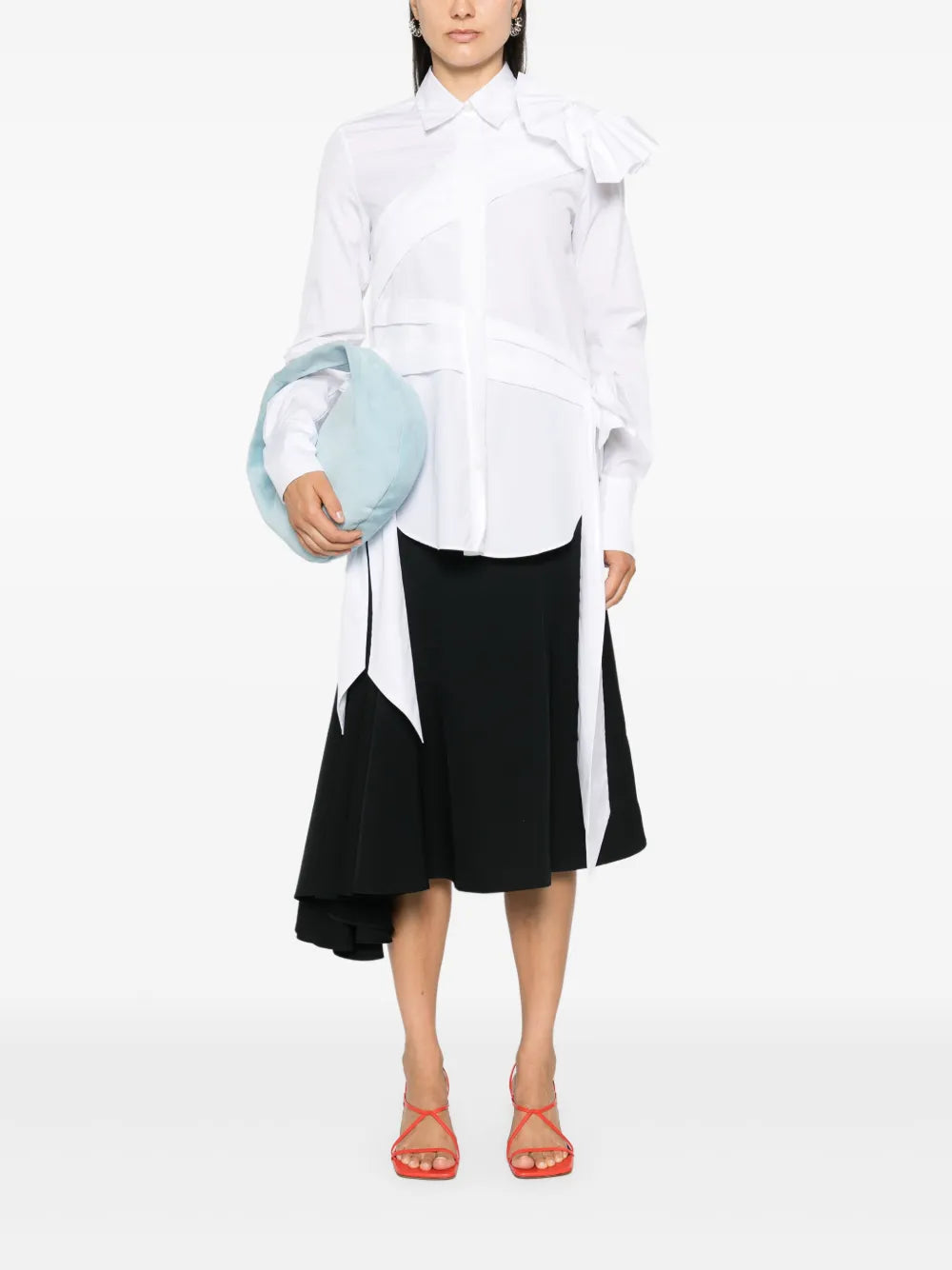 Godet Midi Skirt