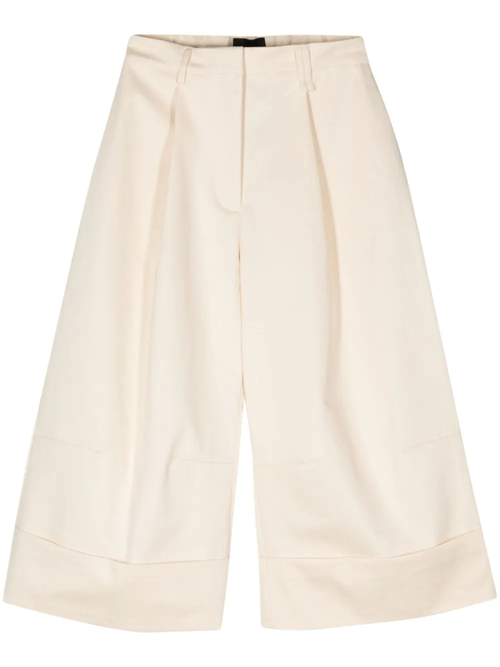 Wide-Leg Cropped Trousers
