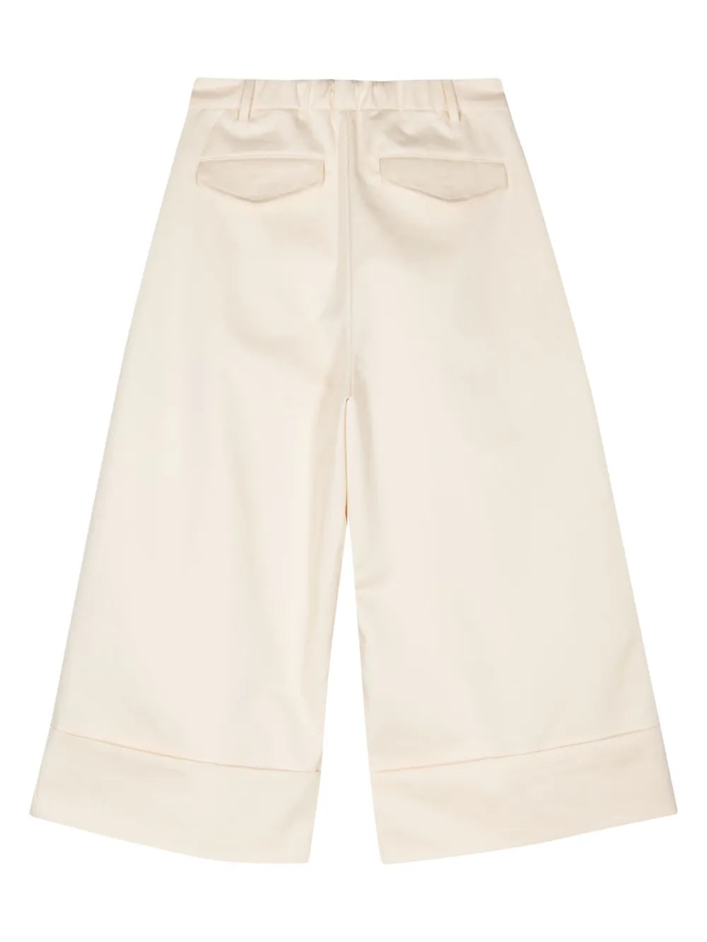 Wide-Leg Cropped Trousers