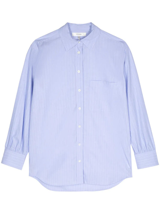 Pinstripe Poplin Shirt