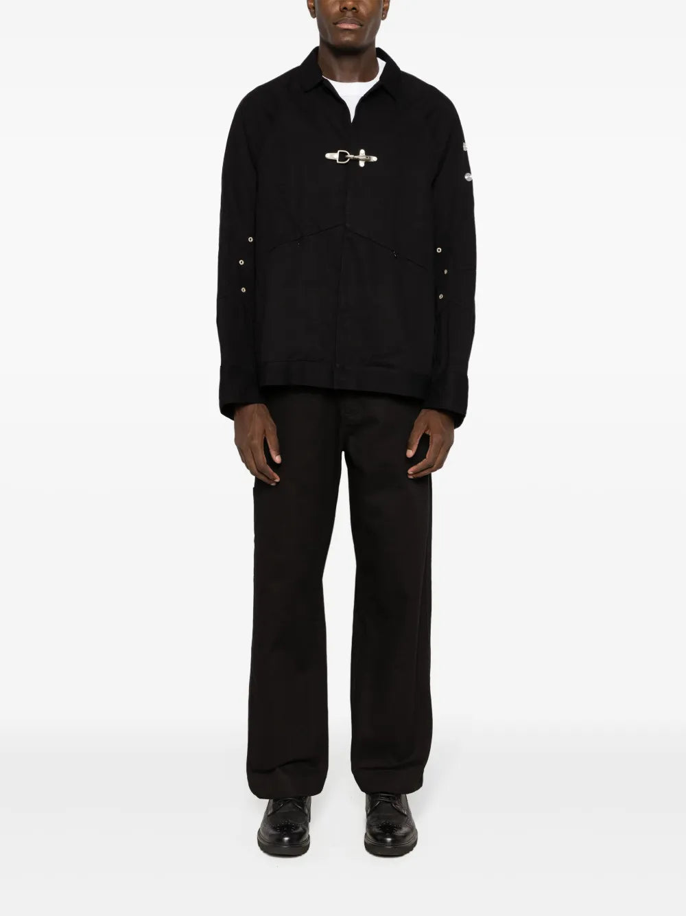 Hardware-Detailing Shirt Jacket