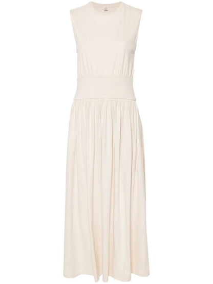 Fitted-Waistband Midi Dress