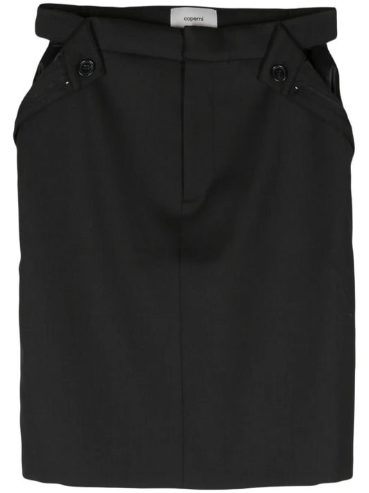 Open Hip Pencil Skirt