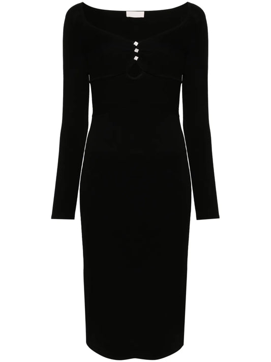 Long-Sleeve Knitted Dress