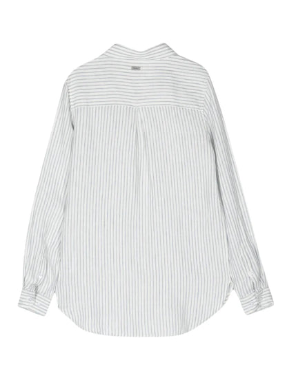 Marine Striped Linen Shirt