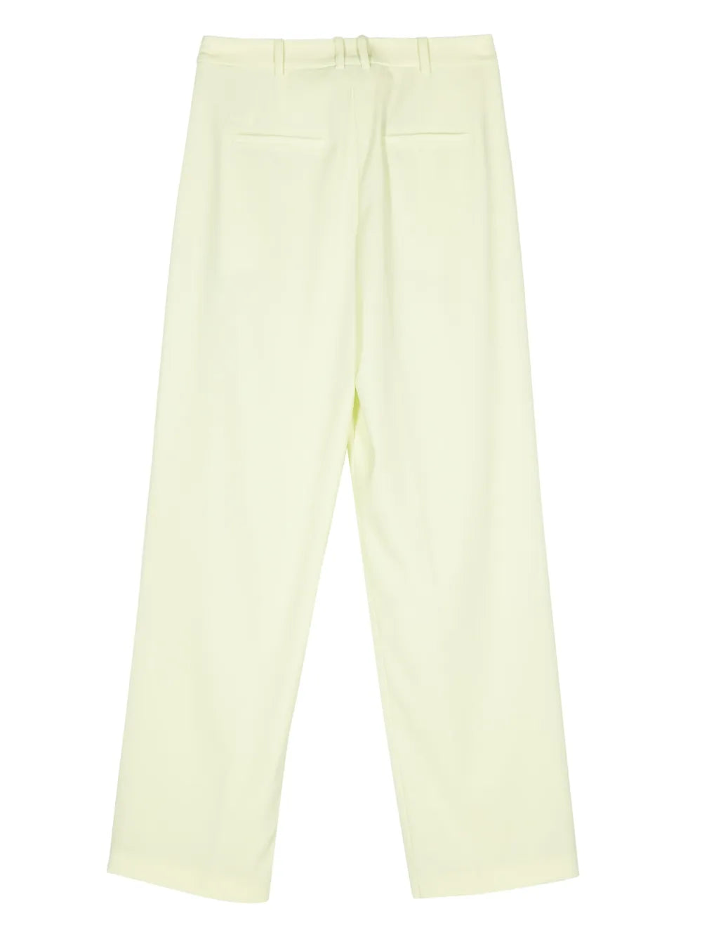 Pleat-Detail Straight-Leg Trousers