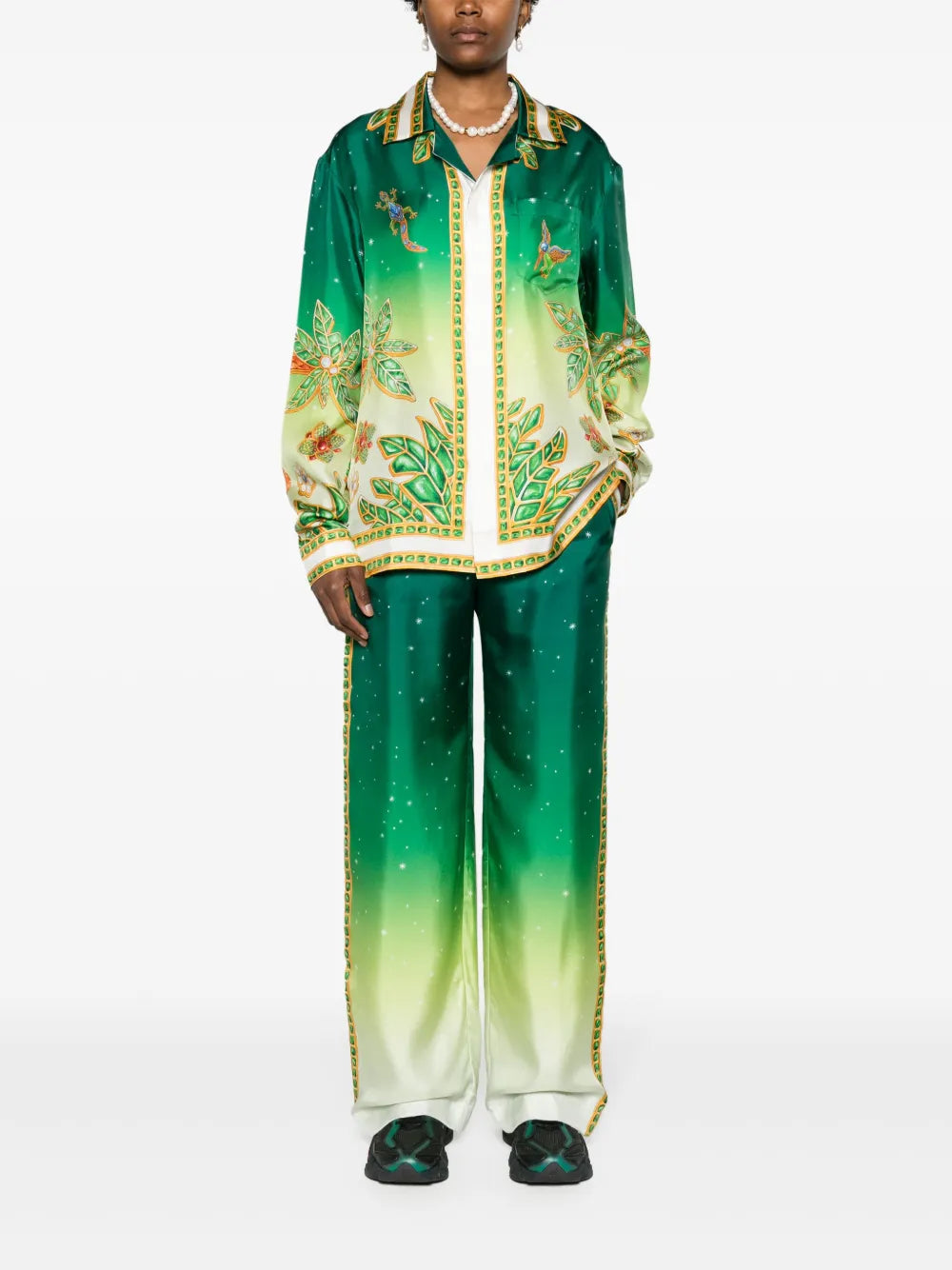 Joyaux D'Afrique Silk Trousers