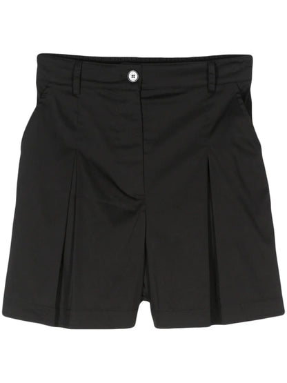 Inverted-Pleat Poplin Shorts